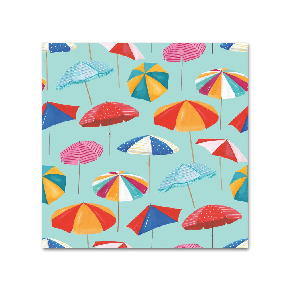 Riviera Beach Umbrellas Paper Beverage Napkins