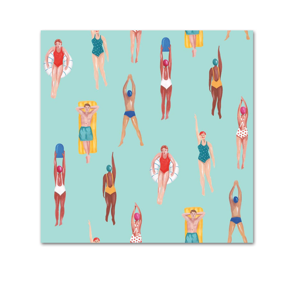 Riviera Beach Swimmers Paper Beverage Napkins
