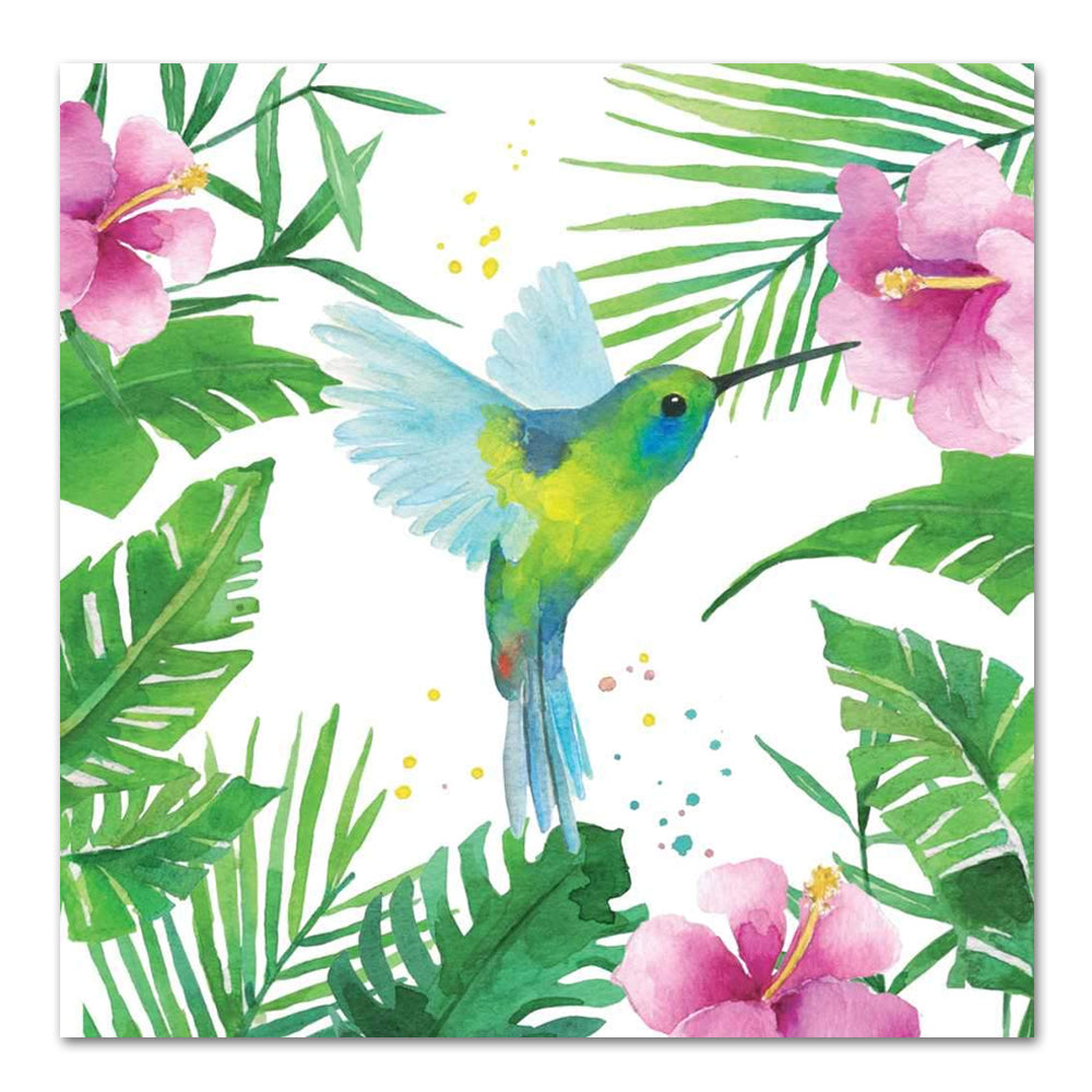 Tropical Hummingbird Paper Luncheon Napkins