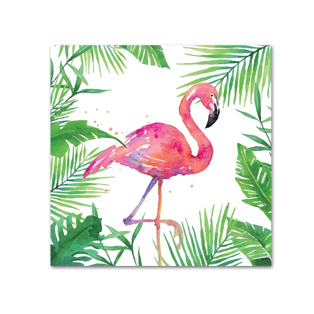 Tropical Flamingo Paper Beverage Napkins