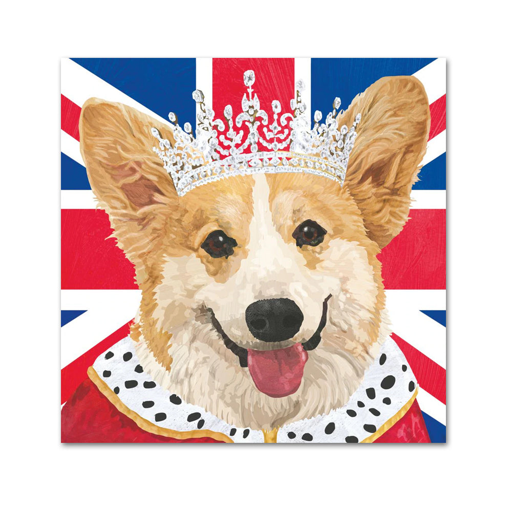 Royal Corgi Paper Beverage Napkins