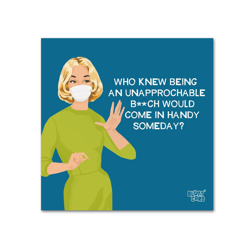 Unapproachable Funny Cocktial Napkins by Blunt