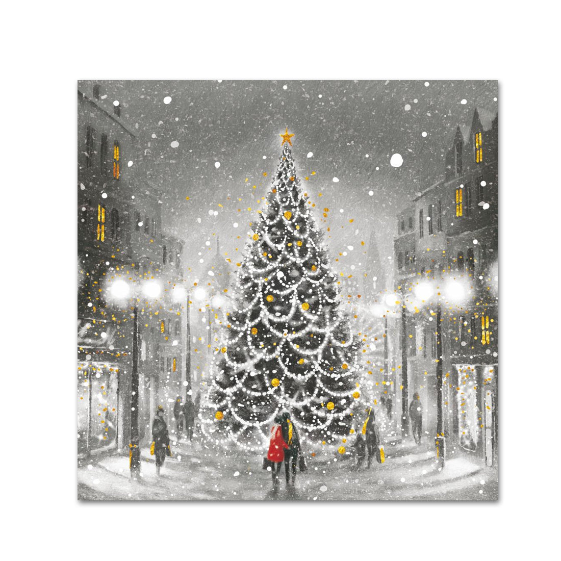 A Paris Christmas Paper Beverage Napkins