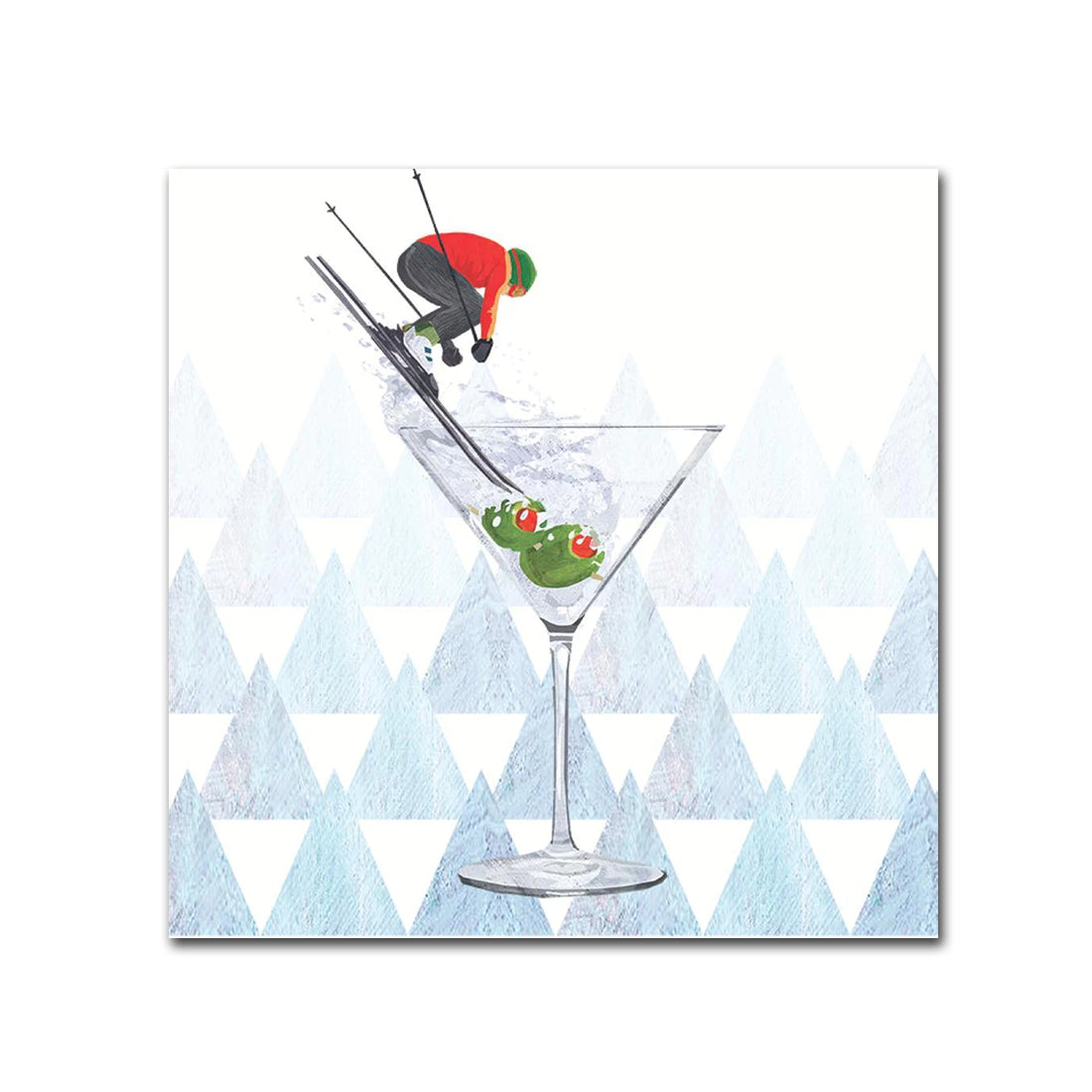 Après Ski Martini Paper Cocktail Napkins
