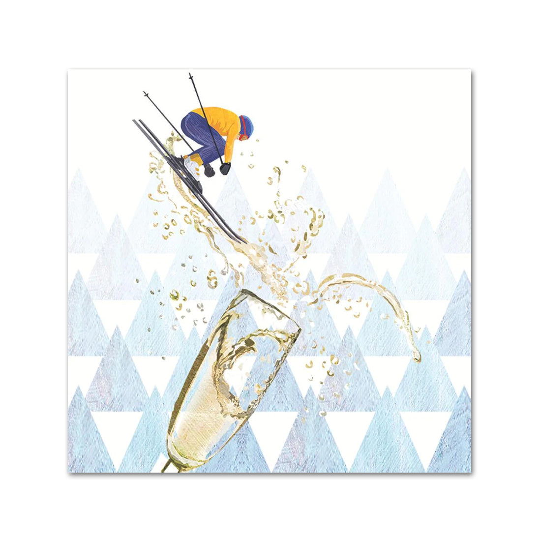 Après Ski Champagne Paper Cocktail Napkins