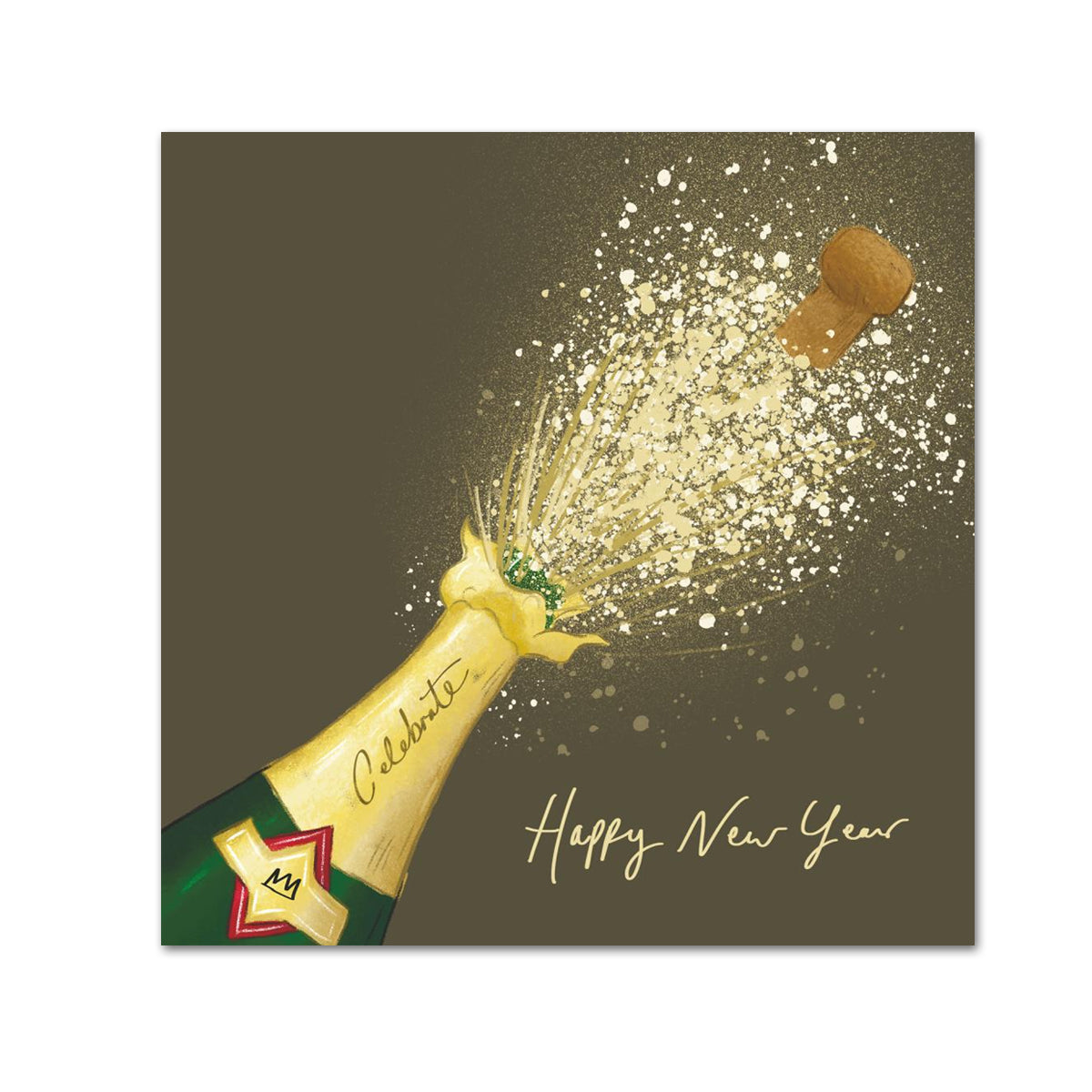 Burst of Bubbles New Year's Cocktail Napkins