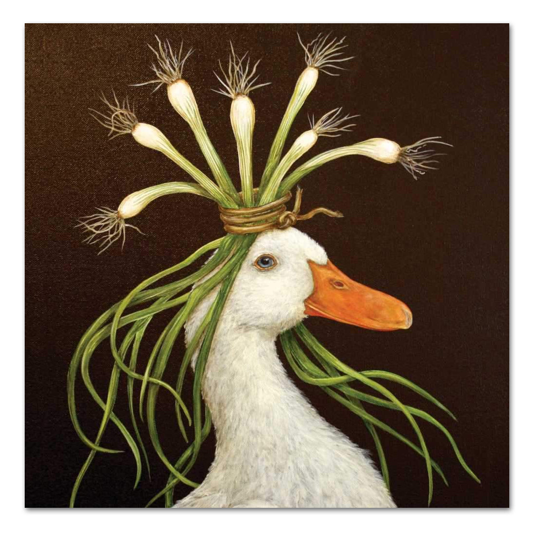 Miranda the Duck Luncheon Napkins by Vicki Sawyer