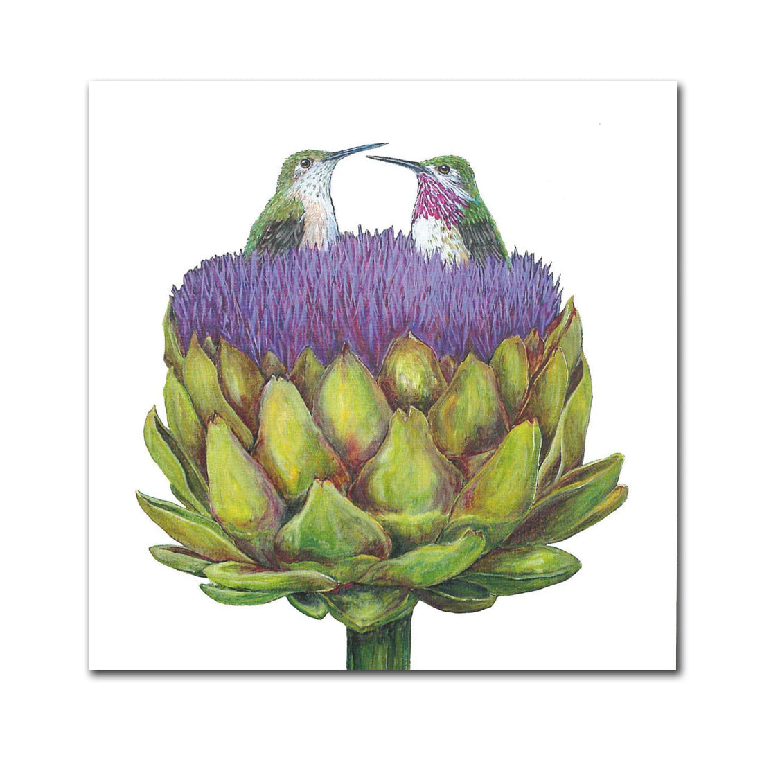 Love at First Artichoke Paper Beverage Napkins by Vicki Sawyer