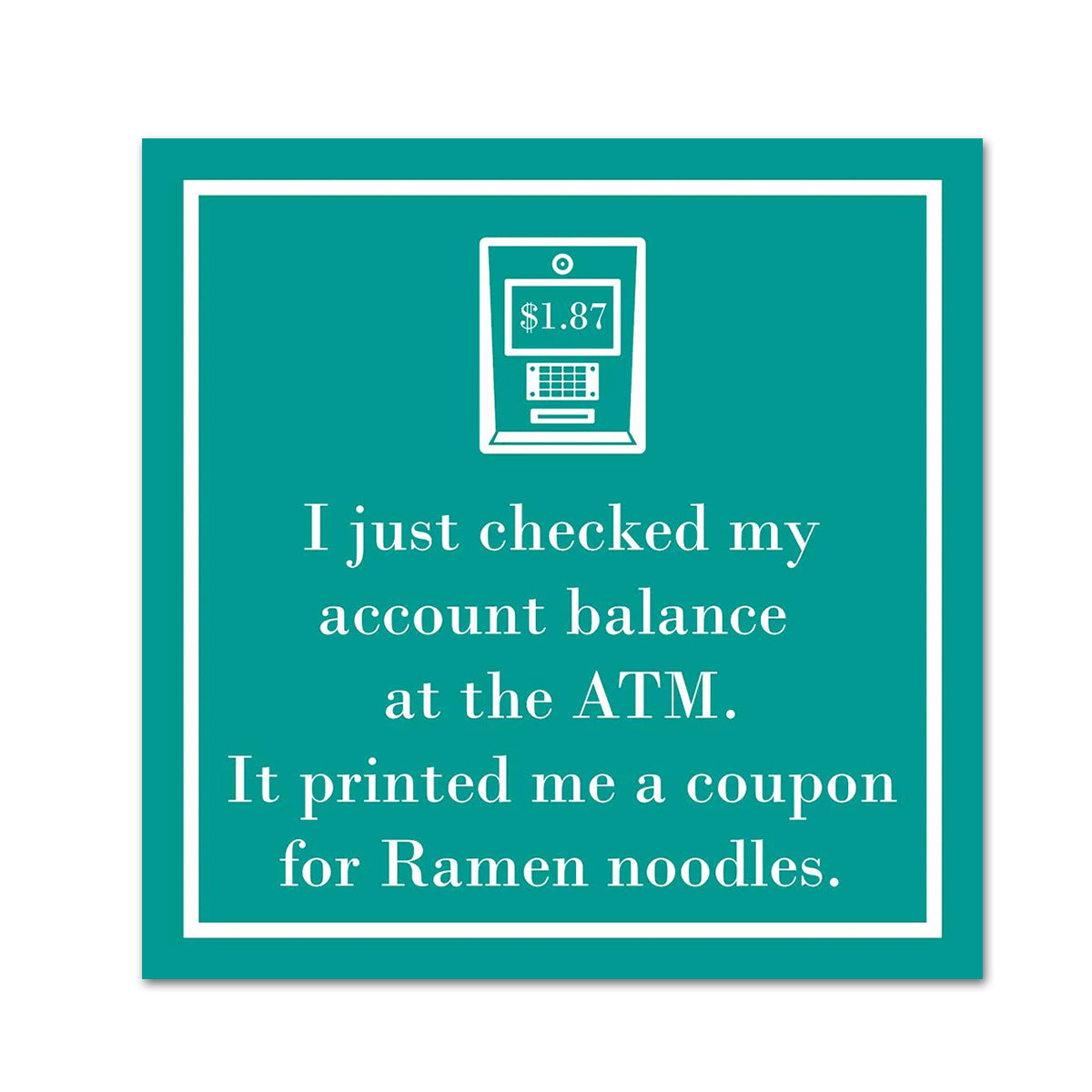 Ramen Noodles Funny Cocktail Napkins