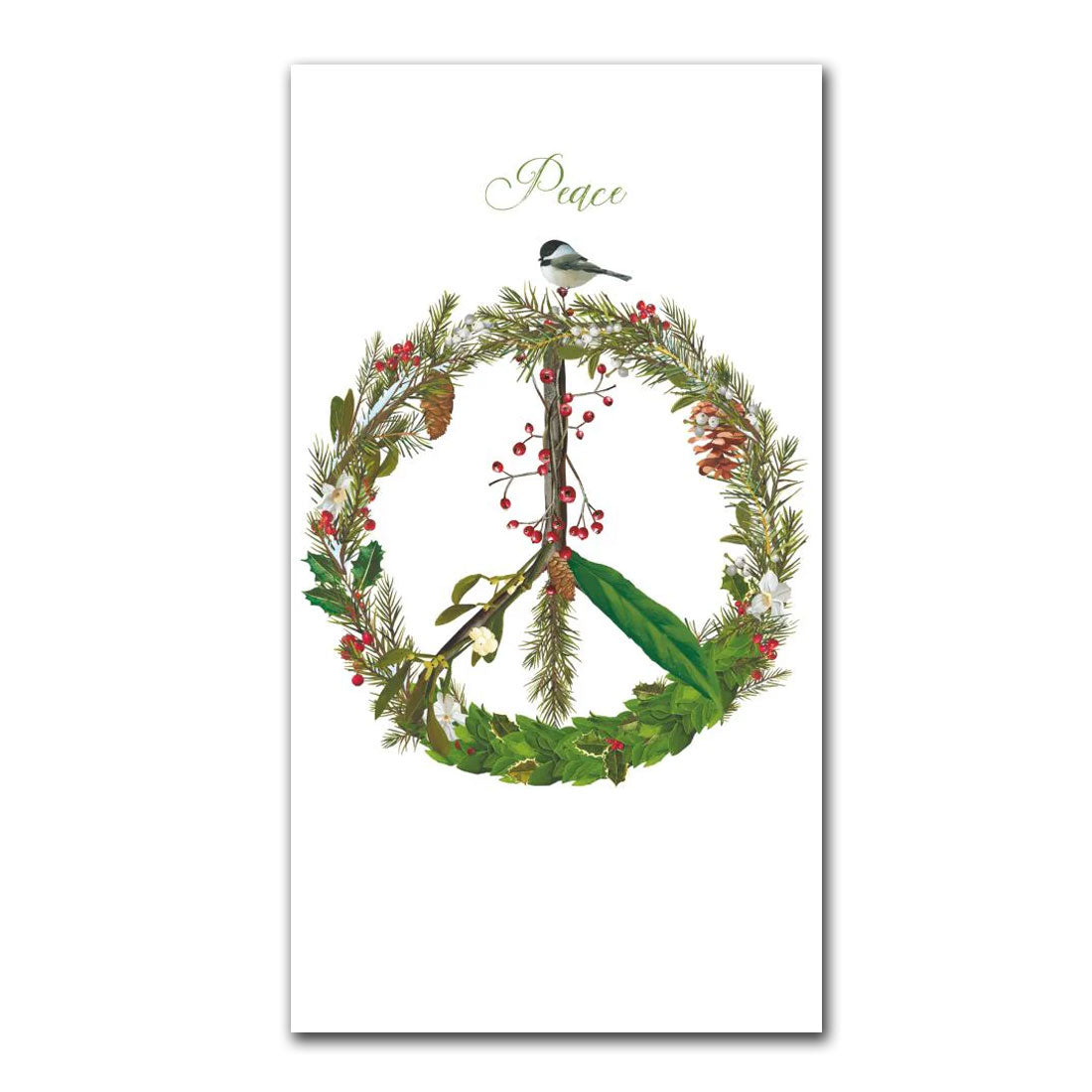 Peace on Earth Paper Guest Towels - Buffet Napkins