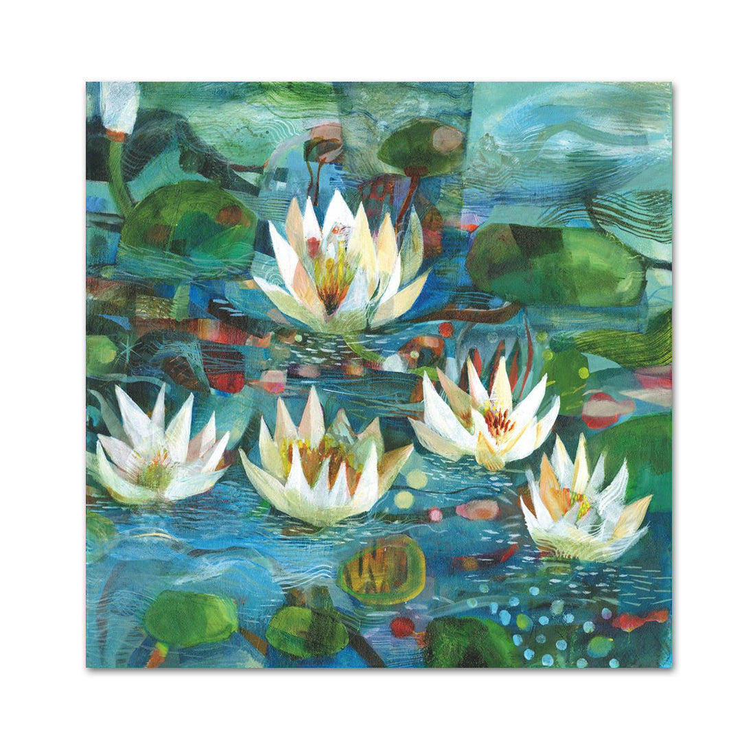 Nelumbo Lotus Pond Paper Beverage Napkins