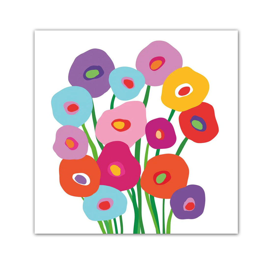 Mod Super Bouquet Paper Beverage Napkins