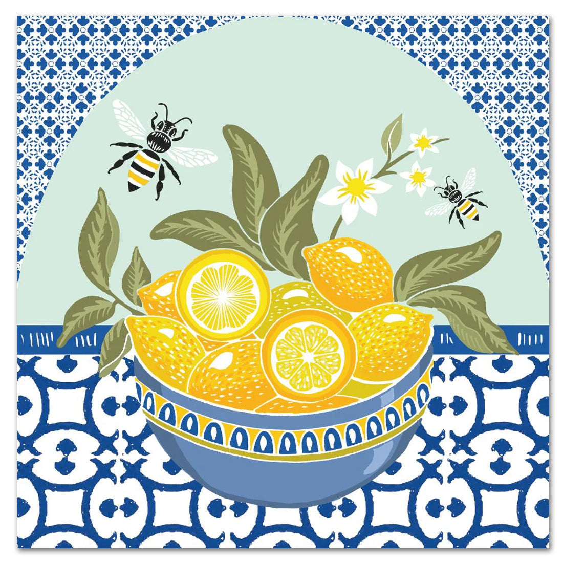 Malaga Fruit & Flowers Paper Luncheon Napkins