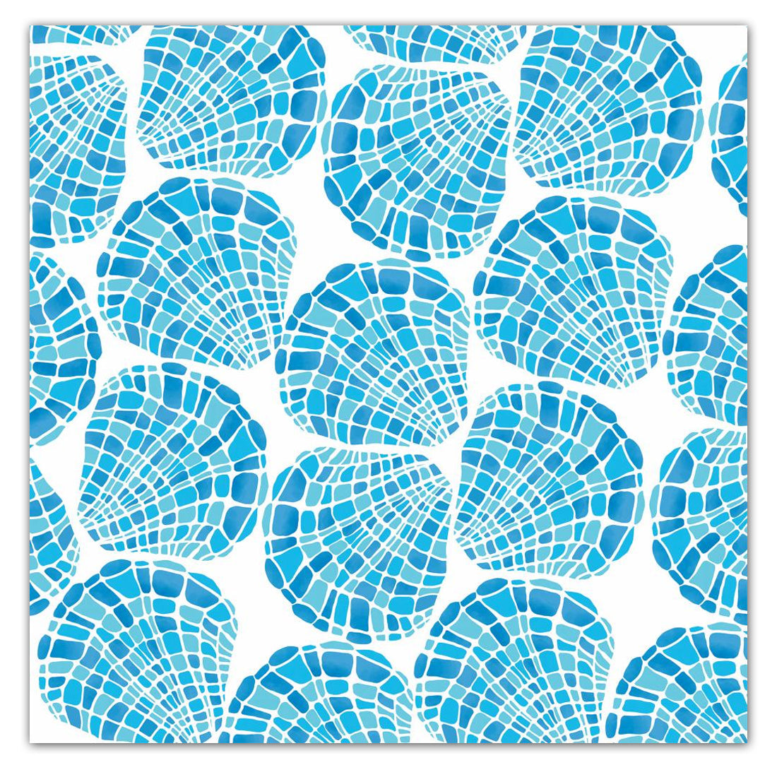 Blue Shells Paper Luncheon Napkins