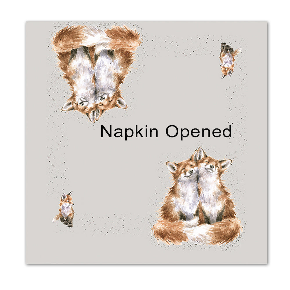 Contentment - Fox Paper Luncheon Napkins