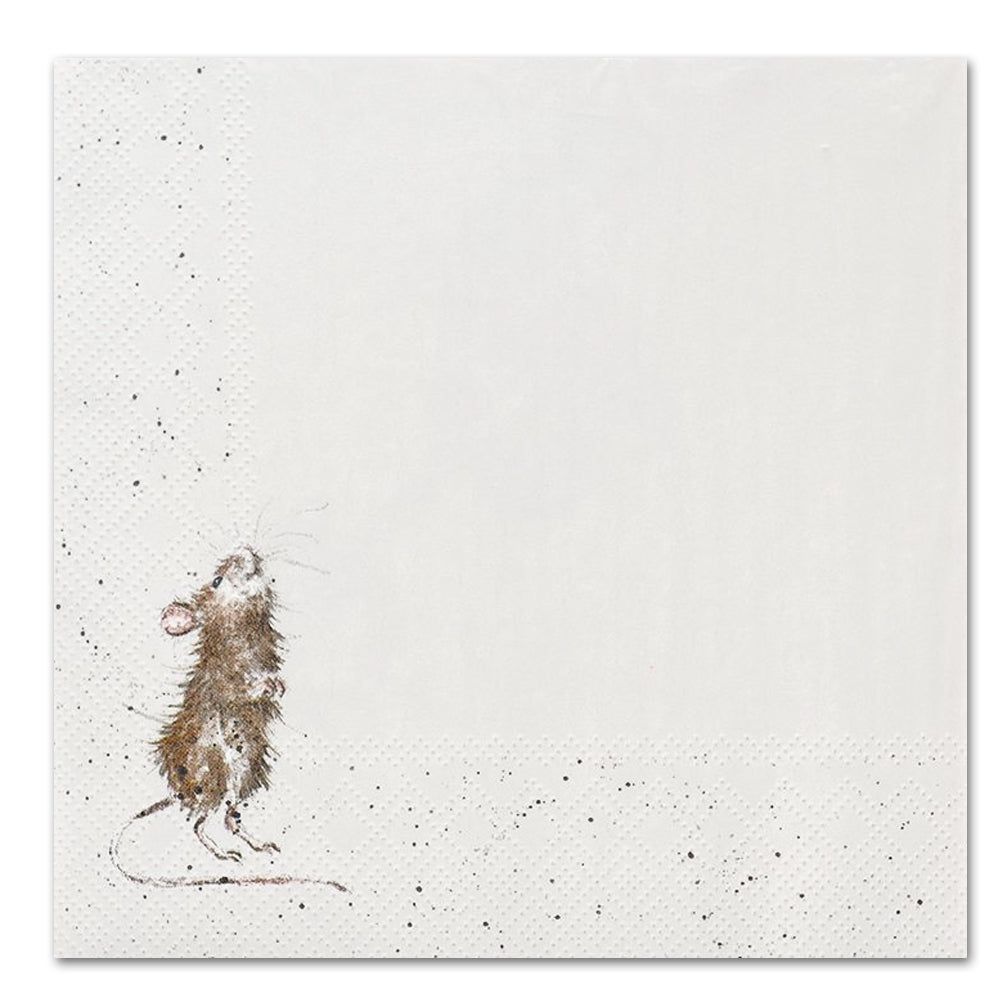 Mouse Using Napkin Country Mice Paper Luncheon Napkins - Napkins2go