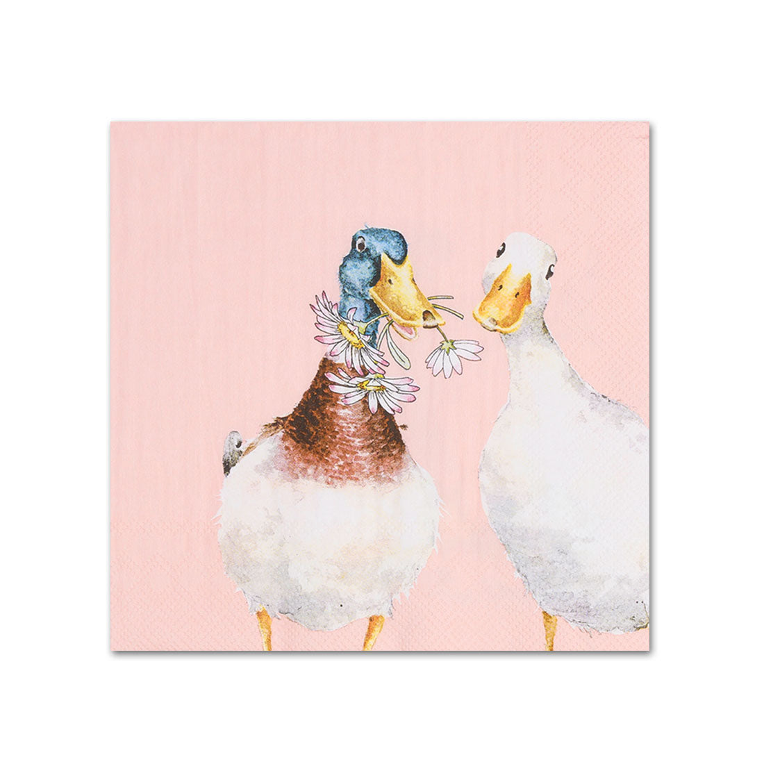 Not a Daisy Goes By Duck Paper Beverage Napkins by Wrendale