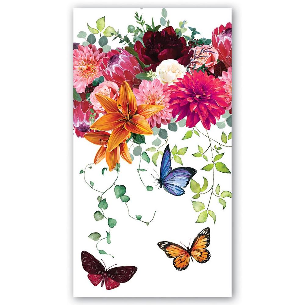 Sweet Floral Melody Paper Guest Towels - Hostess Napkins