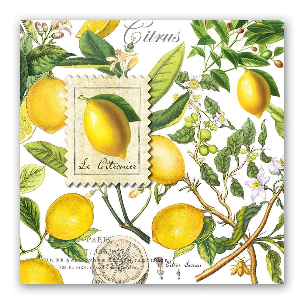 Lemon Basil Paper Luncheon Napkins