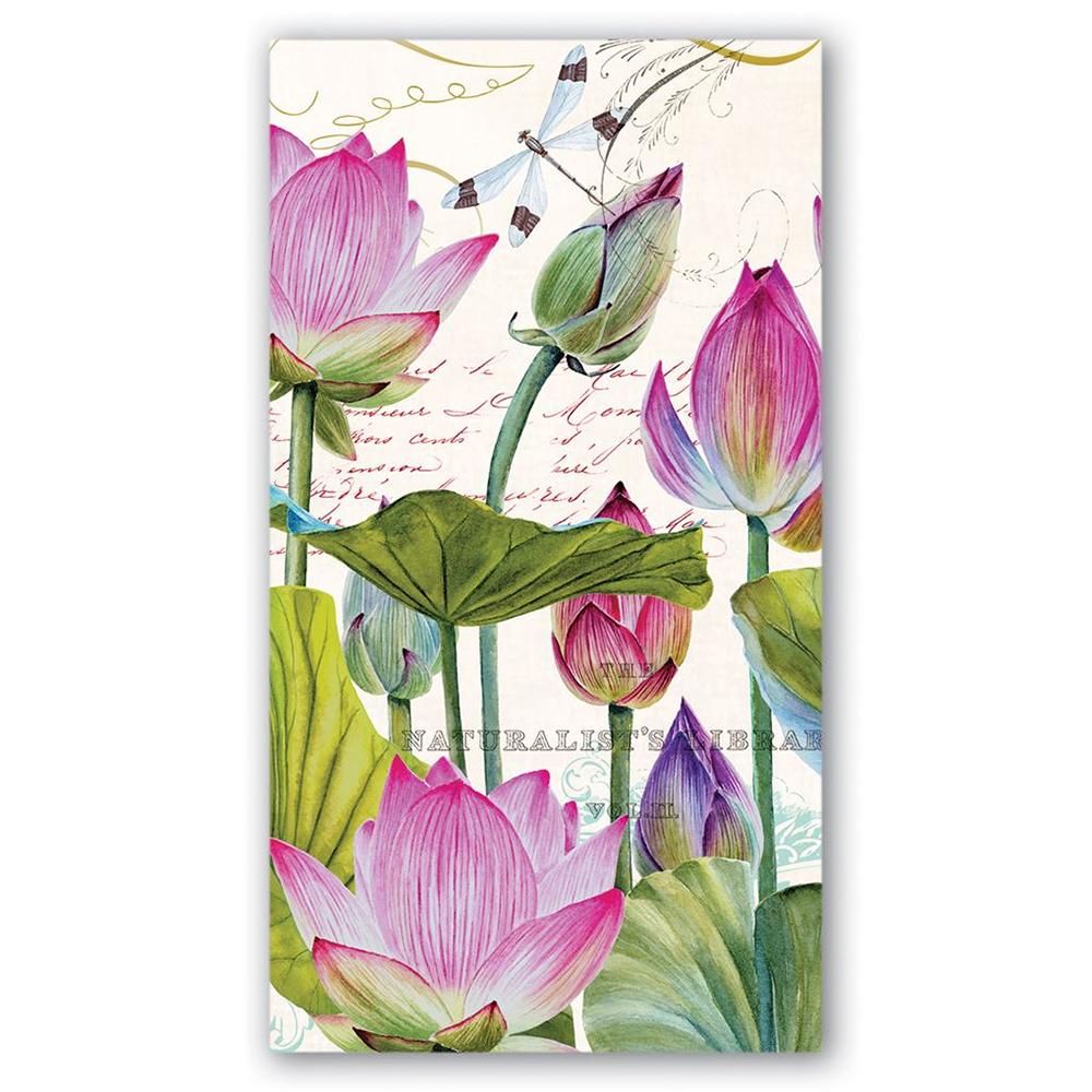 Water Lilies Paper Guest Towels - Hostess Napkins