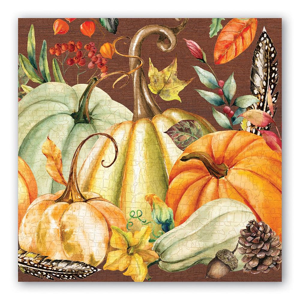 Fall Sweet Pumpkins Paper Luncheon Napkins