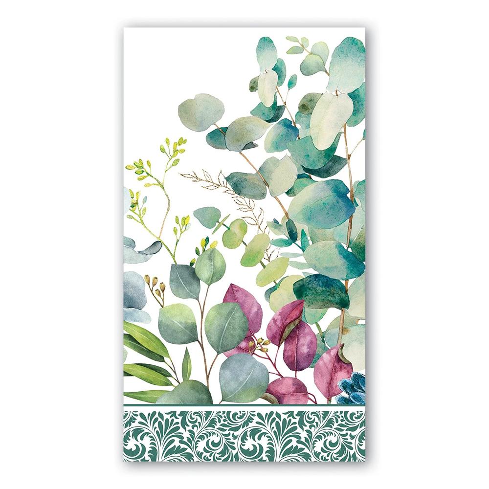Eucalyptus & Mint Paper Guest Towels - Hostess Napkins