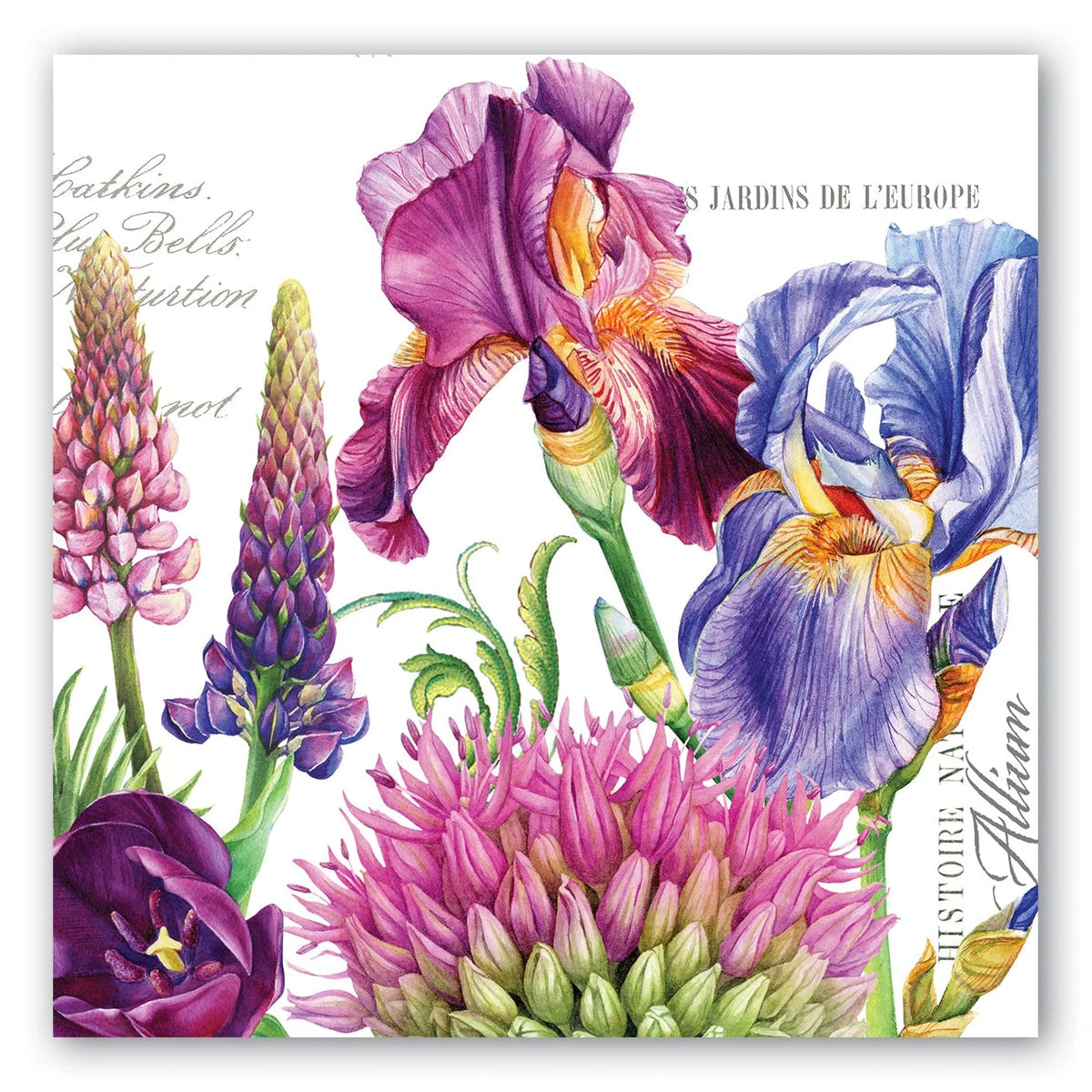 Deborah's Garden Paper Luncheon Napkins