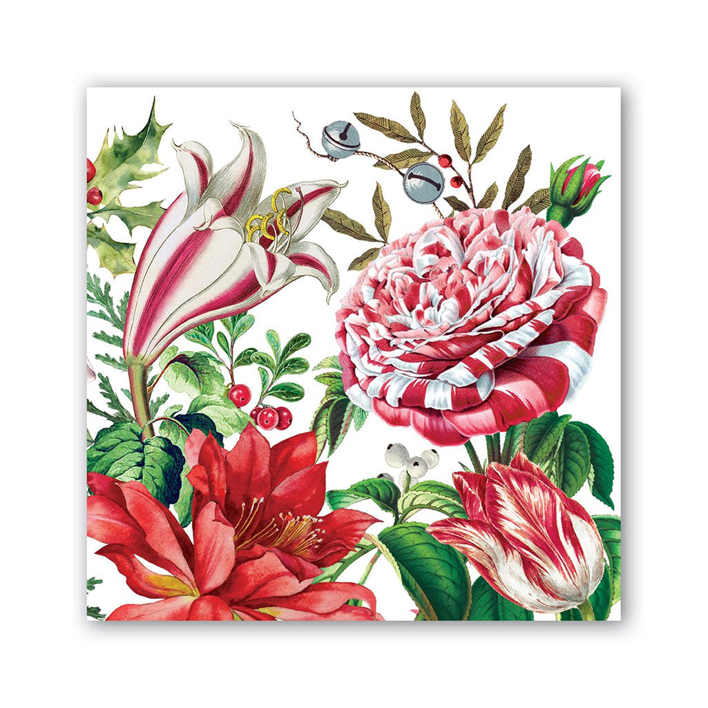 Christmas Bouquet Paper Beverage Napkins