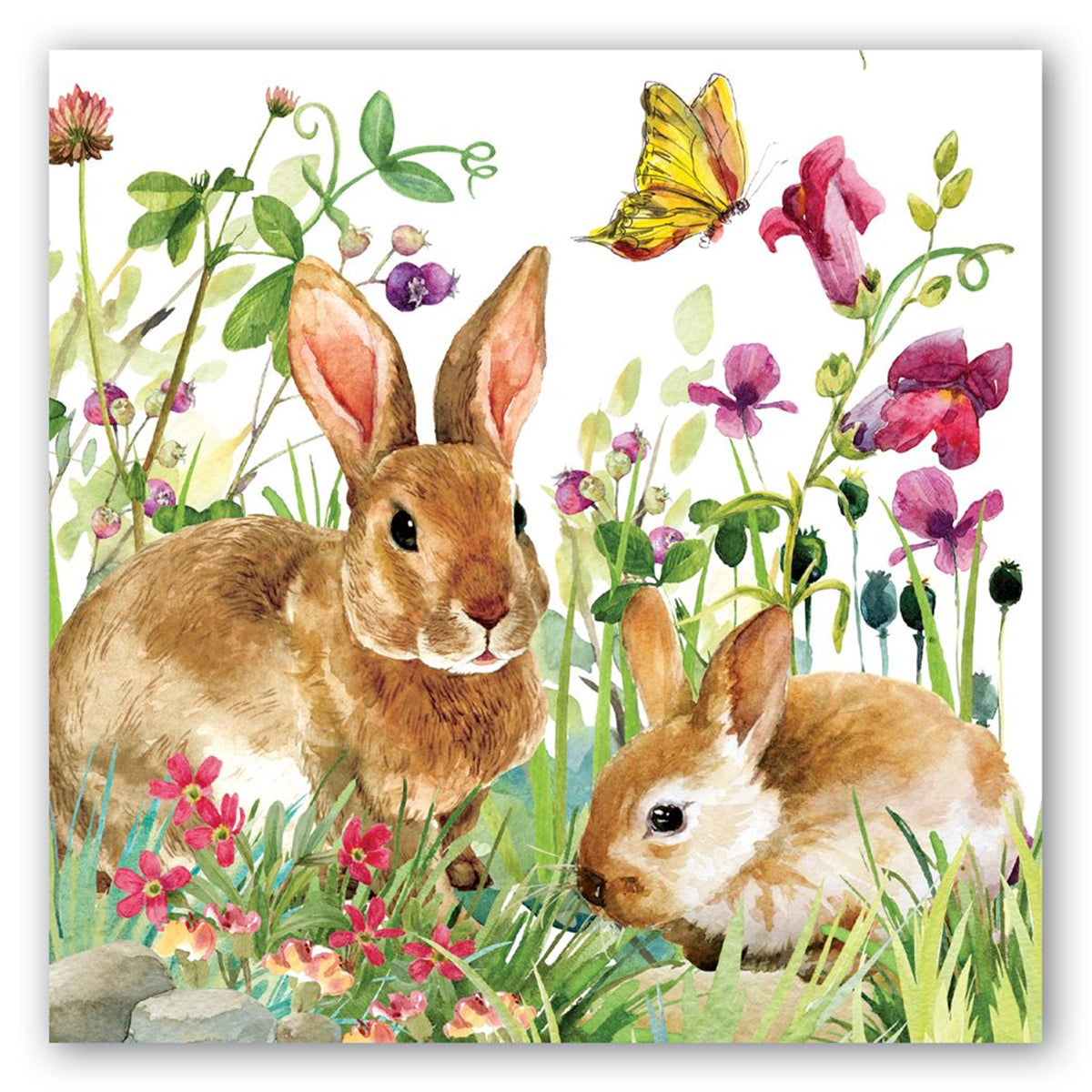 Bunny Meadow Paper Luncheon Napkins