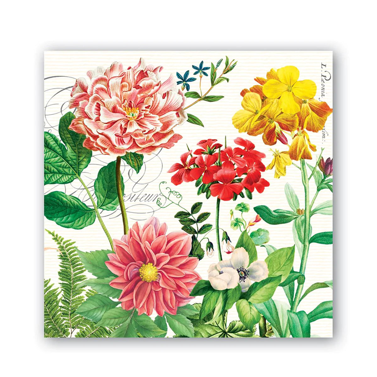 Poppies and Posies Paper Beverage Napkins