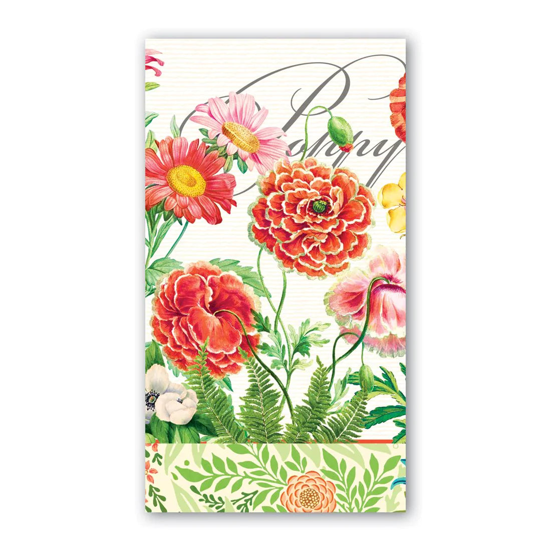 Poppies and Posies Paper Guest Towels - Buffet Napkins