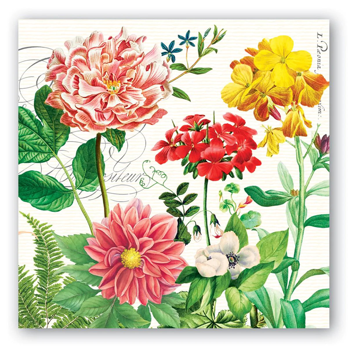 Poppies and Posies Paper Luncheon Napkins