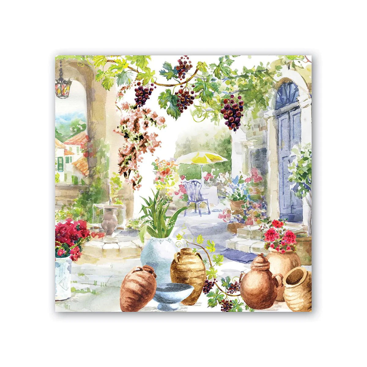 Tuscan Terrace Paper Beverage Napkins