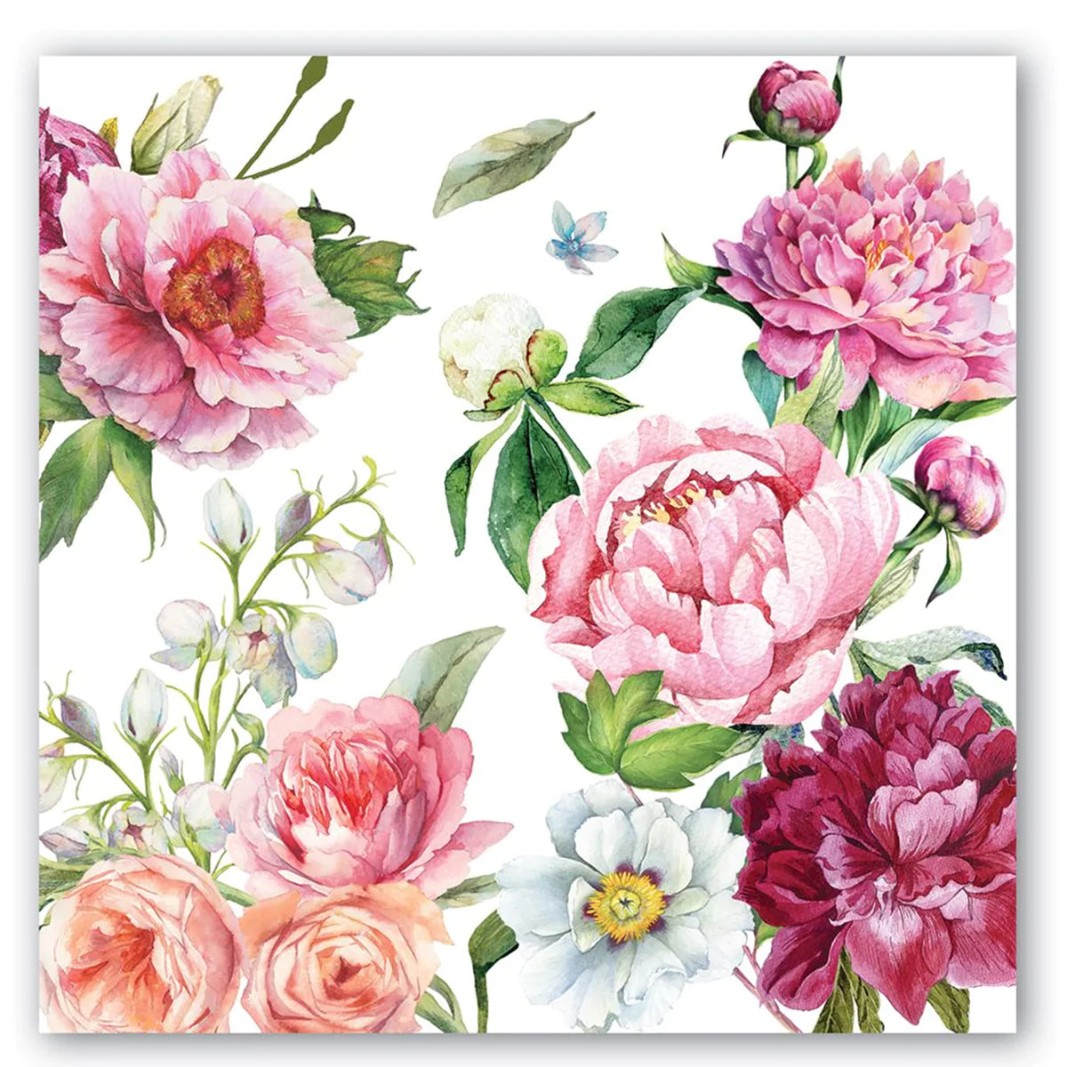 Blush Peony Paper Luncheon Napkins
