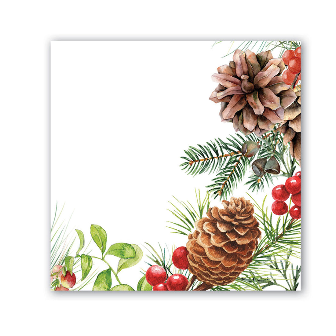 White Spruce Paper Beverage Napkins