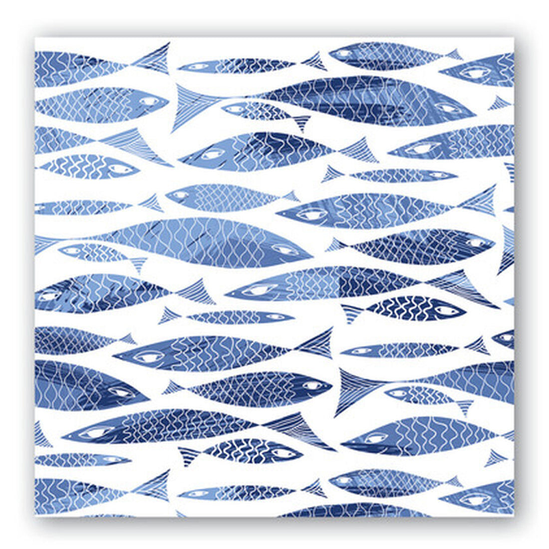 Blue Splash Paper Luncheon Napkins