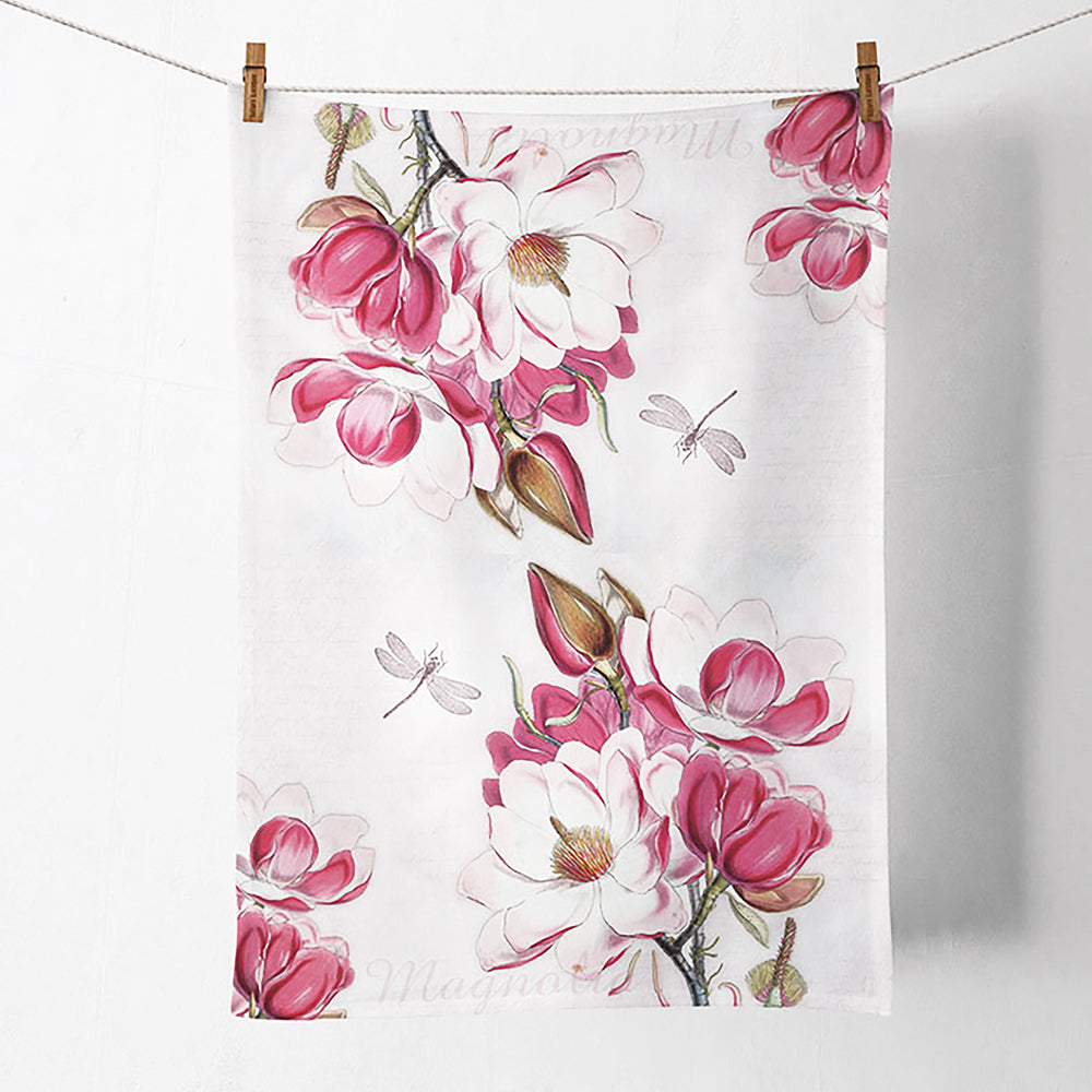 Magdalena Magnolia Cotton Kitchen Towel