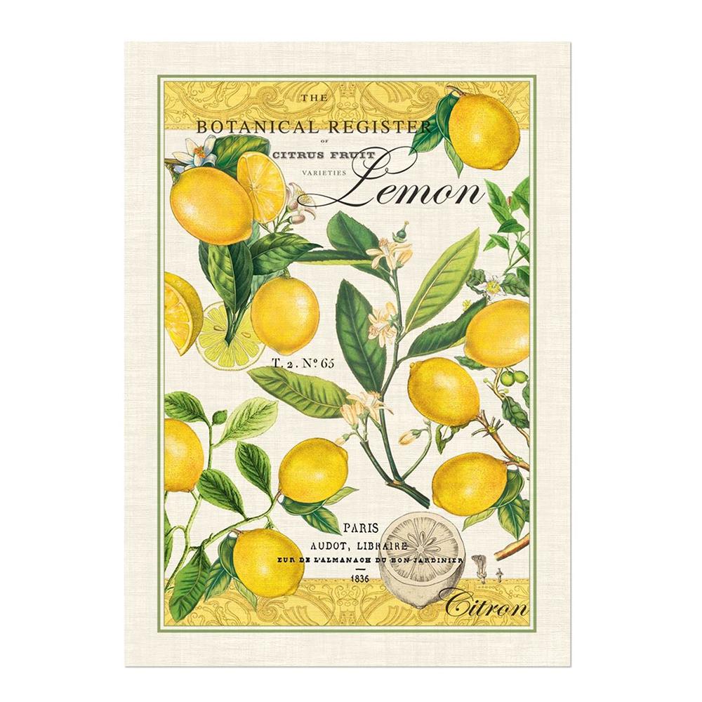 Lemon Basil Kitchen Tea Towel