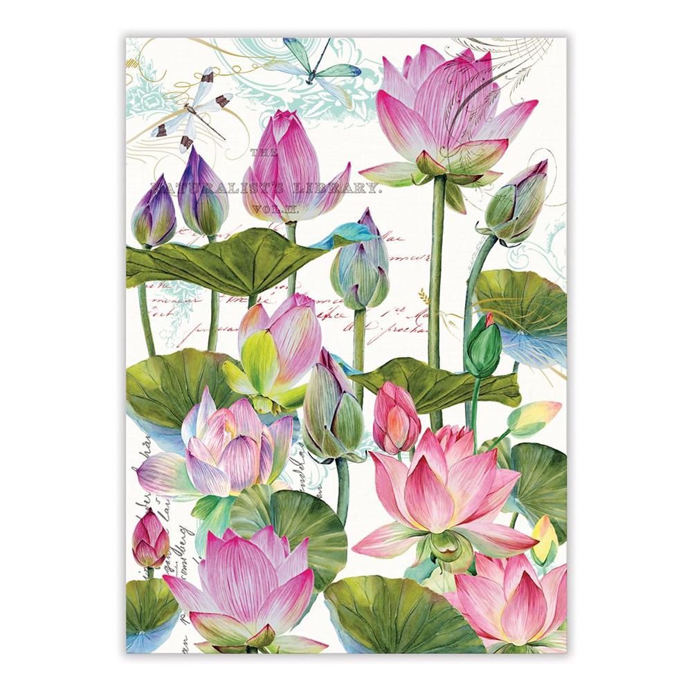 Water Lilies Kitchen Tea Towel
