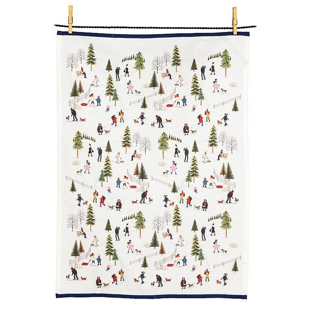 Snow Village Cotton Kitchen Towel