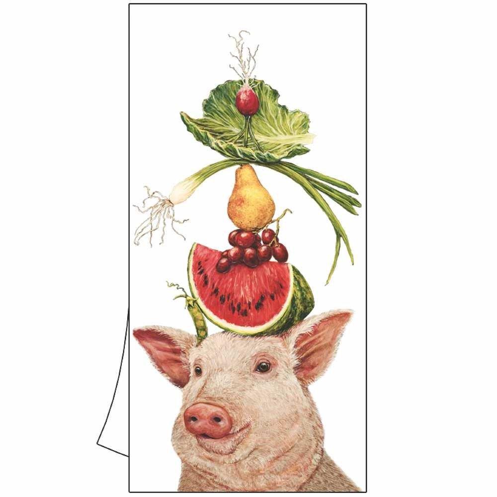Lulu the Pig & Her Lunch Kitchen Towel