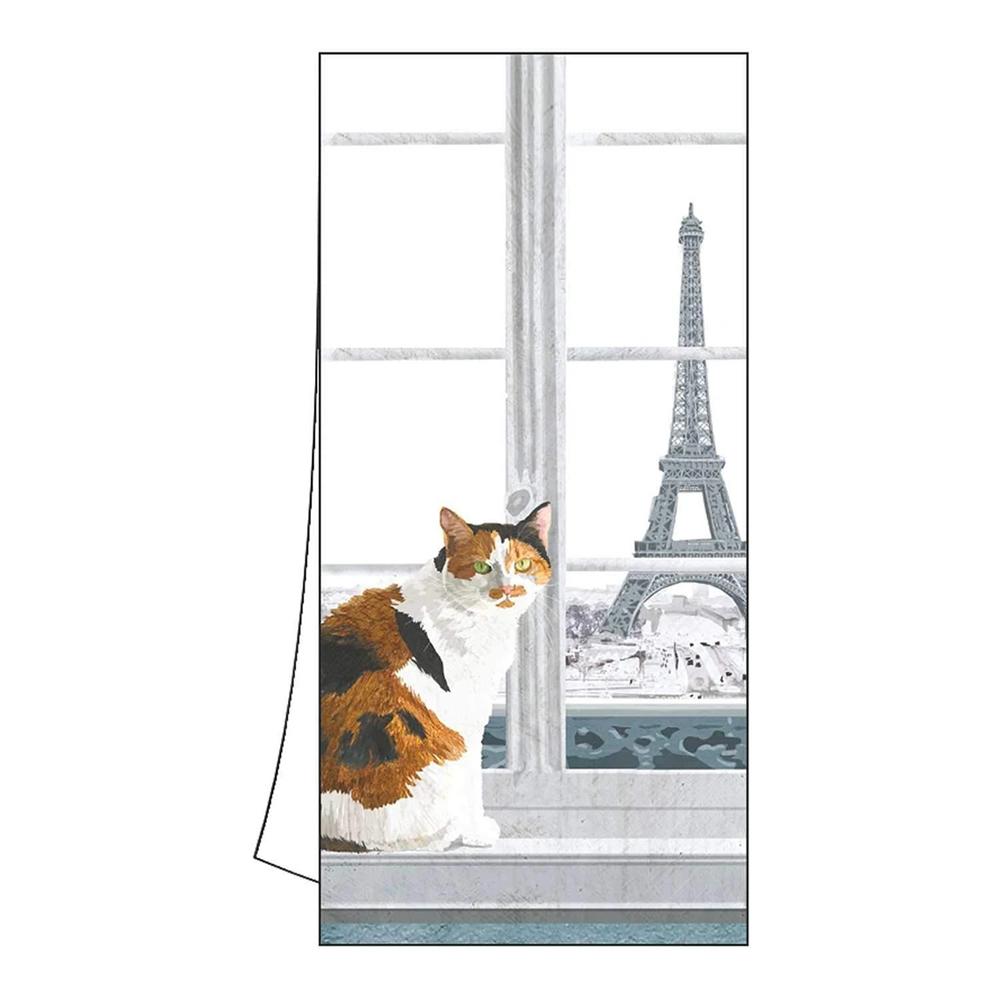 Madeleine the Cat in Paris Kitchen Towel