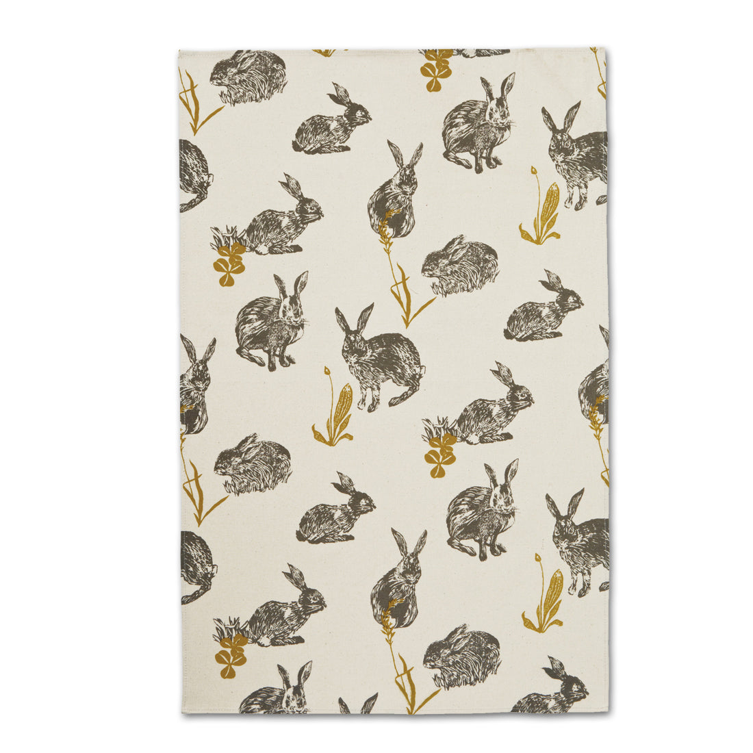 Rabbit Meadow Cotton Tea Towel
