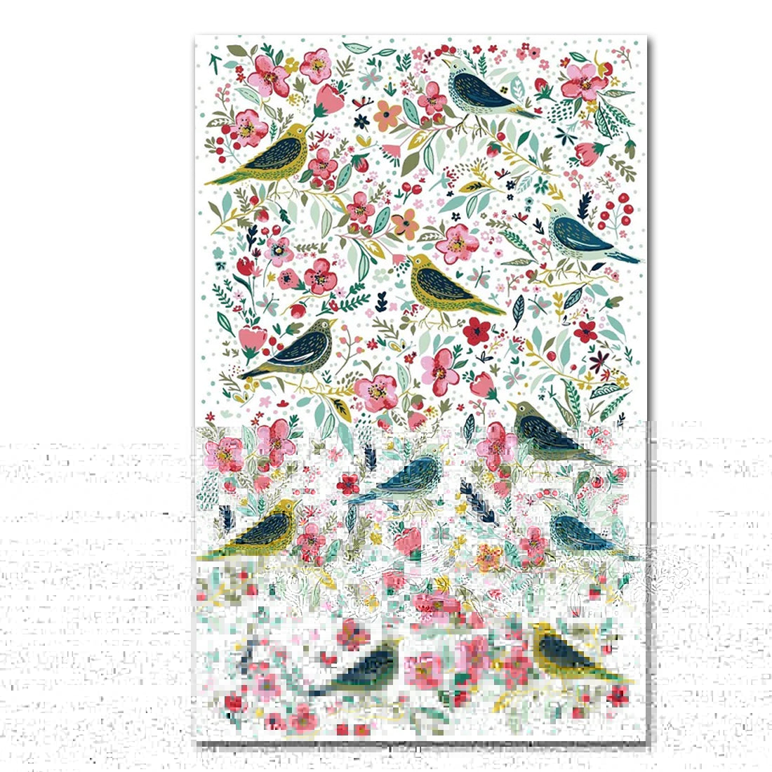 Dawn Chorus Song Birds Cotton Tea Towel