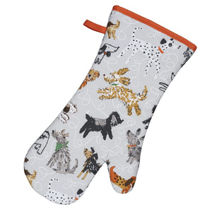 Dog Days Cotton Oven Mitt