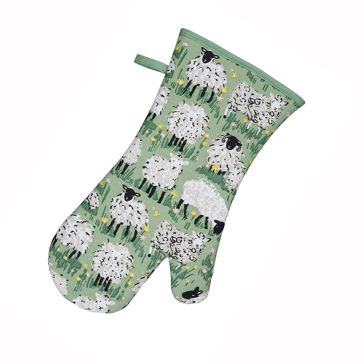 Woolly Sheep Cotton Oven Mitt